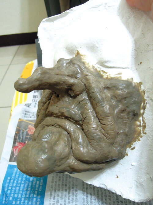 翻模假皮練習過程